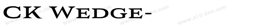 CK Wedge字体转换